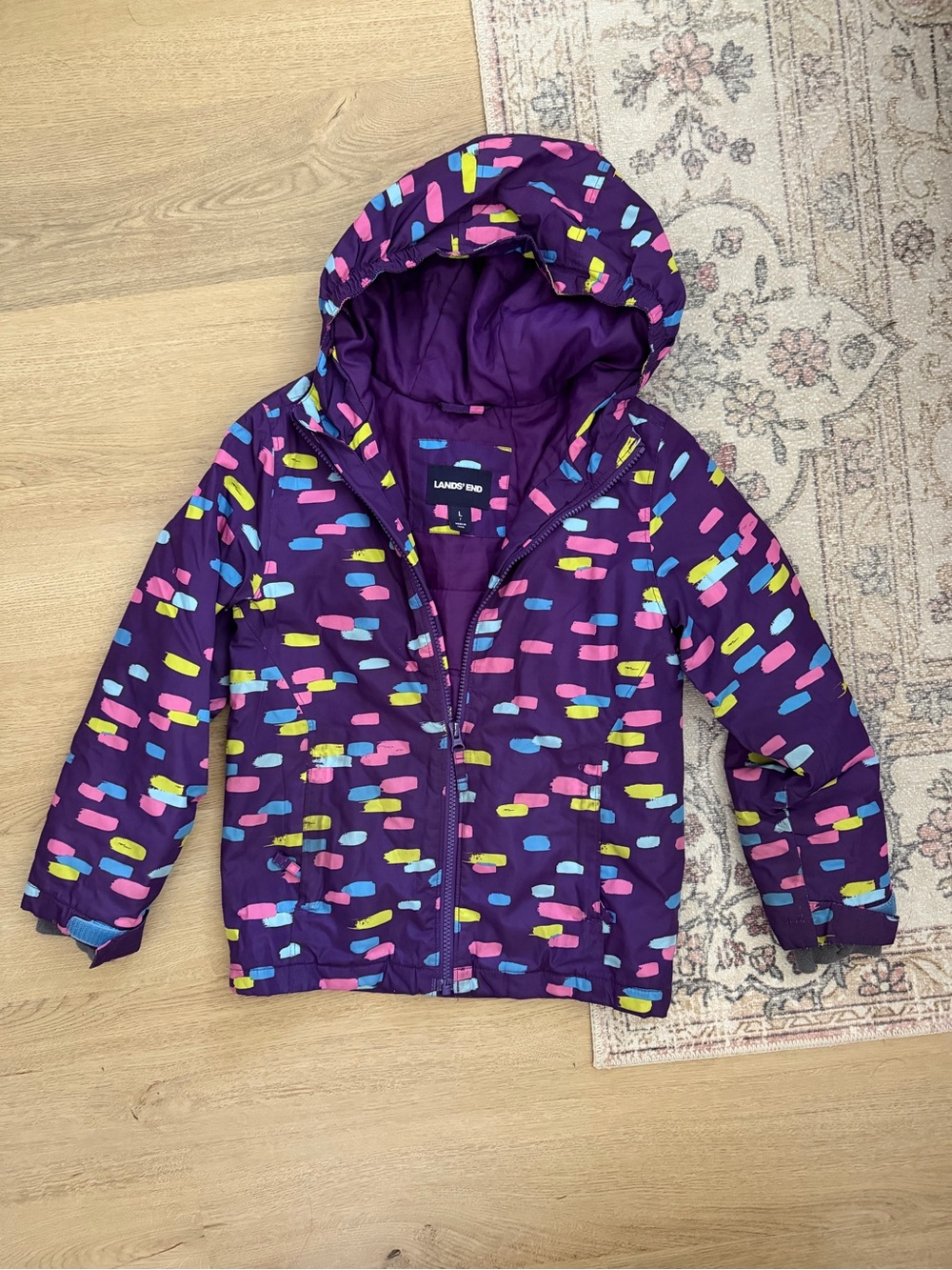 lands end kids light weight puffer jacket